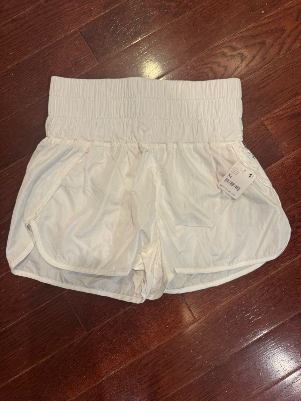 FP Movement by Free People White High-Waist Athletic Shorts